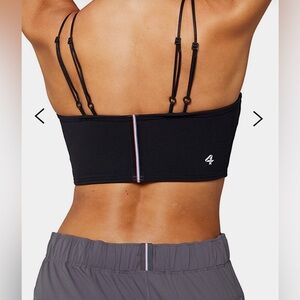 NWT Four-Laps Poise Longline Bra In Black Size S NWT MSRP $54